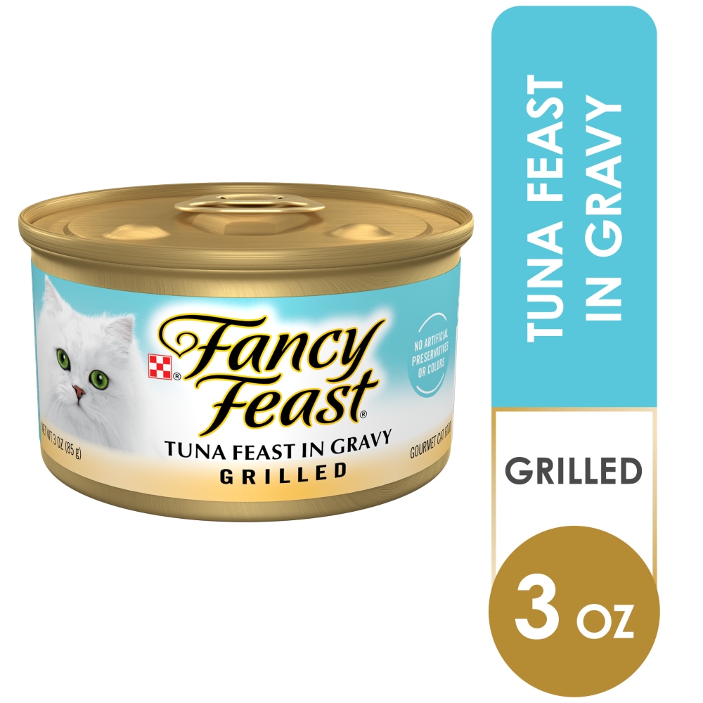 Purina Fancy Feast Grilled Wet Cat Food Tuna Feast in Gravy