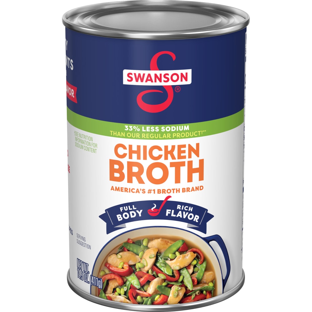 Swanson® 33% Less Sodium Chicken Broth