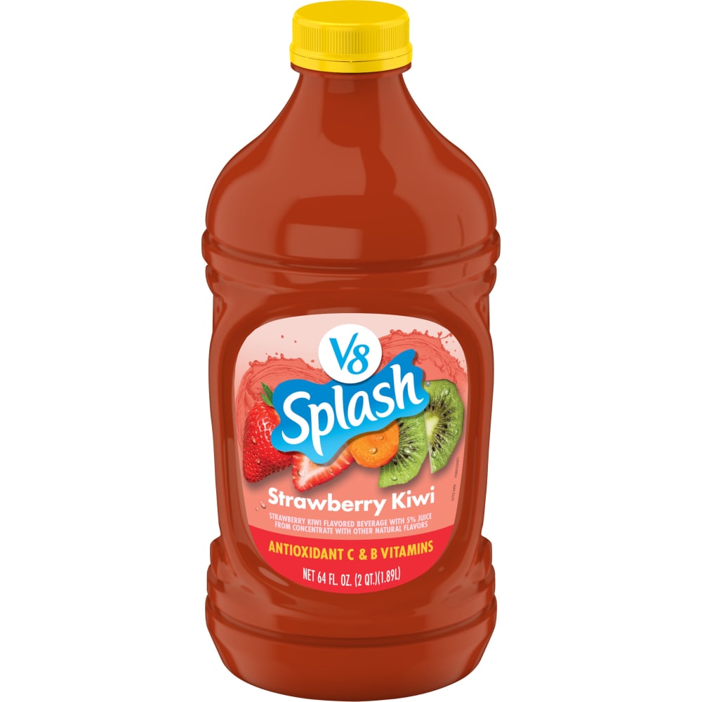 V8 Splash® Strawberry Kiwi Flavored Beverage, 64 fl oz Bottle