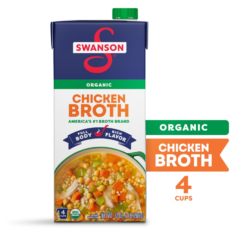 Swanson® Organic Chicken Broth, 32 oz Carton