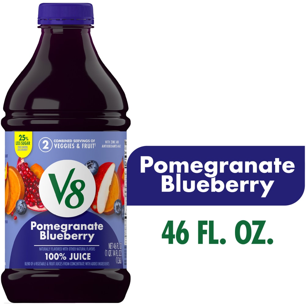 V8® Pomegranate Blueberry 100% Fruit and Vegetable Juice Bottle