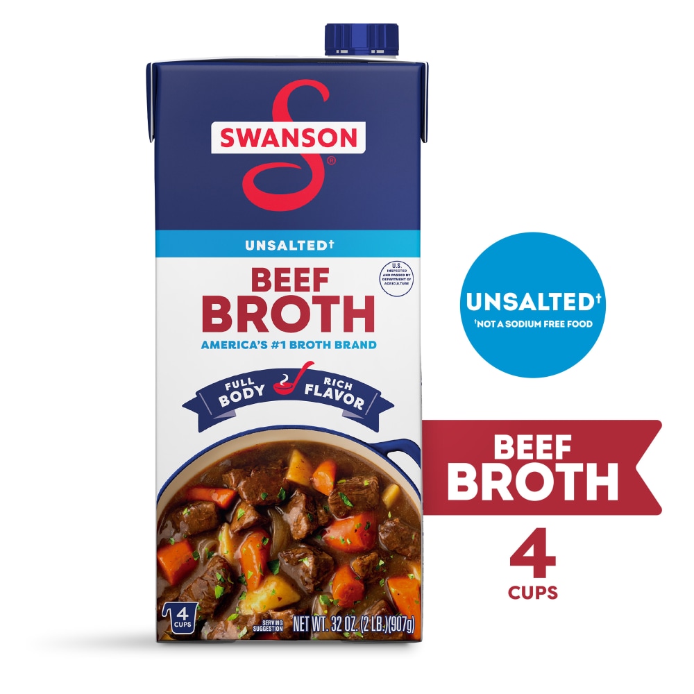 Swanson® 100% Natural Unsalted Beef Broth
