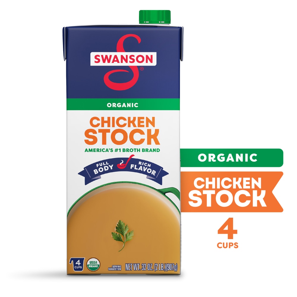 Swanson® Organic Chicken Stock, 32 oz Carton