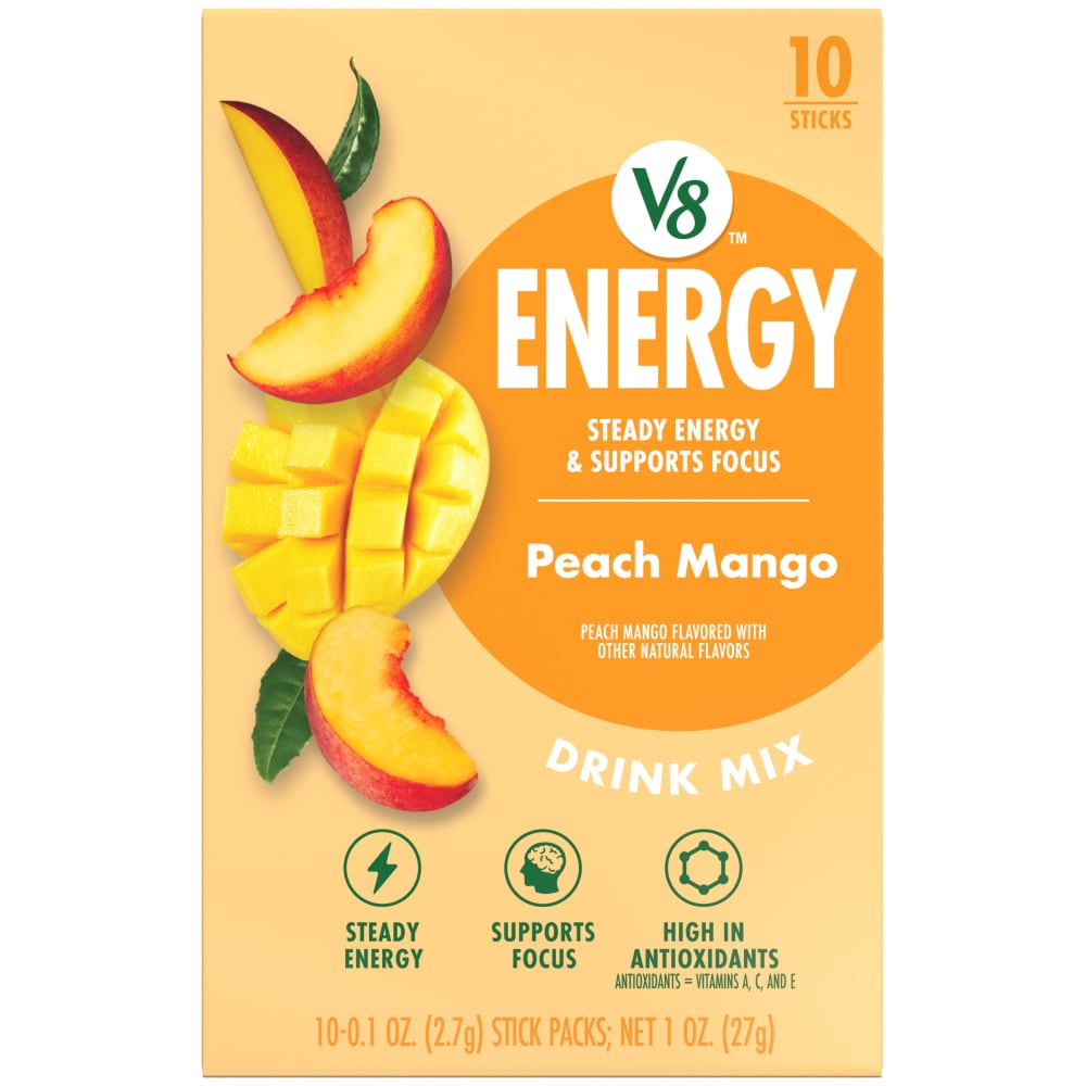 V8™ Energy Peach Mango Drink Mix Packs