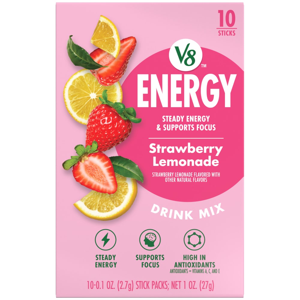V8™ Energy Strawberry Lemonade Drink Mix Packs
