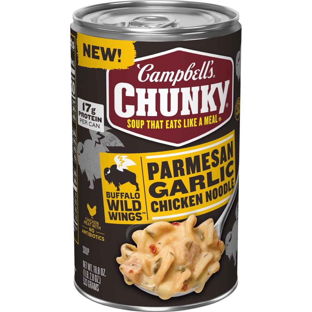 Campbell’s Chunky Buffalo Wild Wings Parmesan Garlic Chicken Noodle Soup, 18.8 Oz