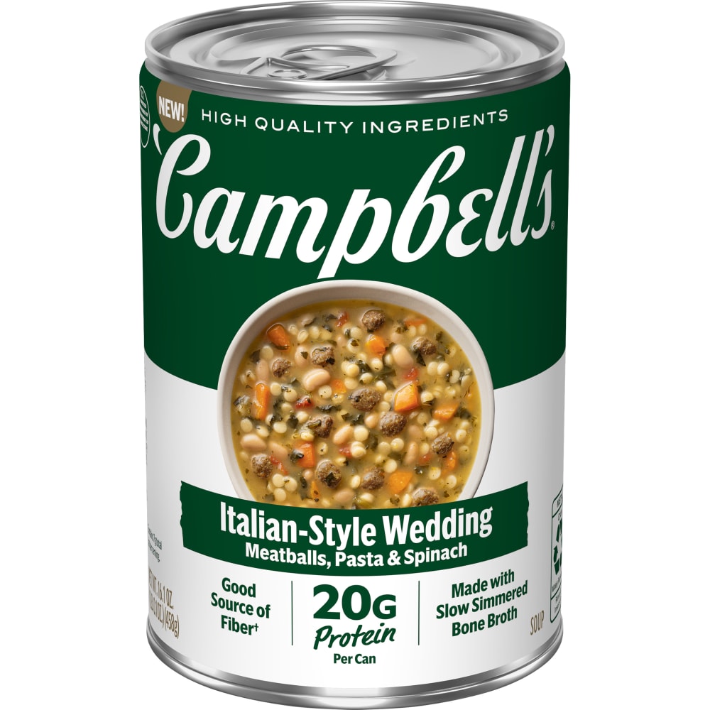 Campbell’s® Protein Italian Style Wedding Soup, 16.1 Oz