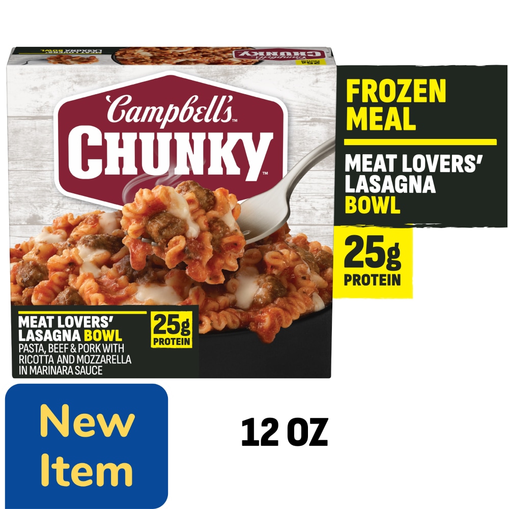 Campbell’s Chunky Meat Lovers’ Lasagna Bowl Frozen Meal