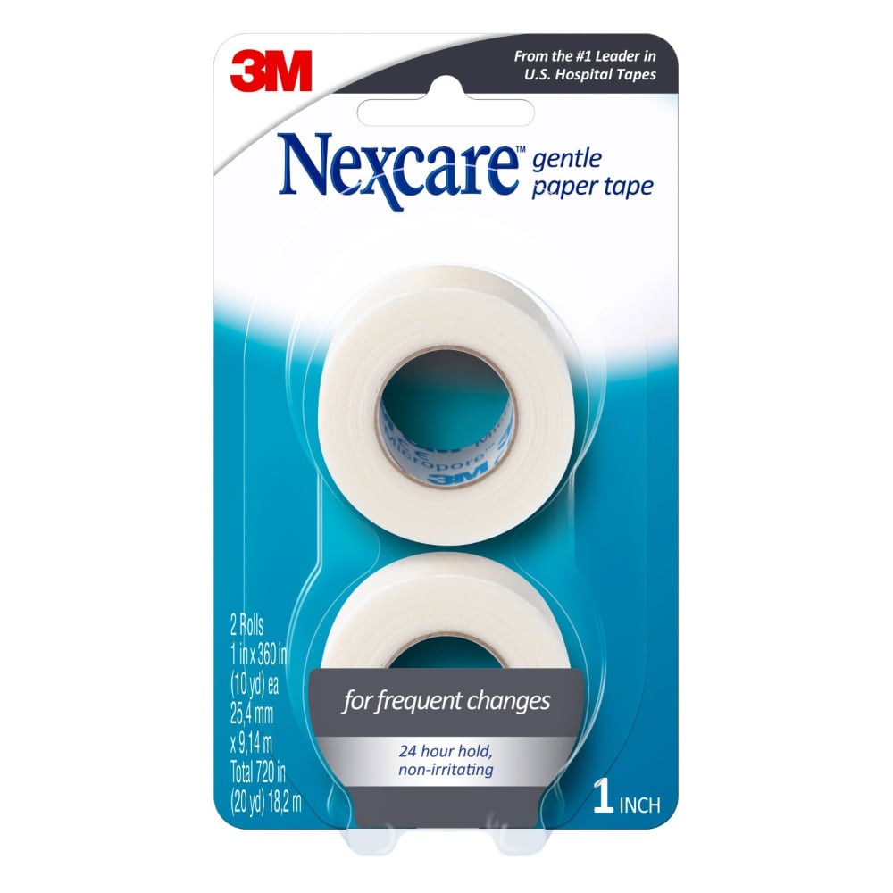 Nexcare™ 1 Inch x 10 yards Gentle Paper First Aid Tape Rolls