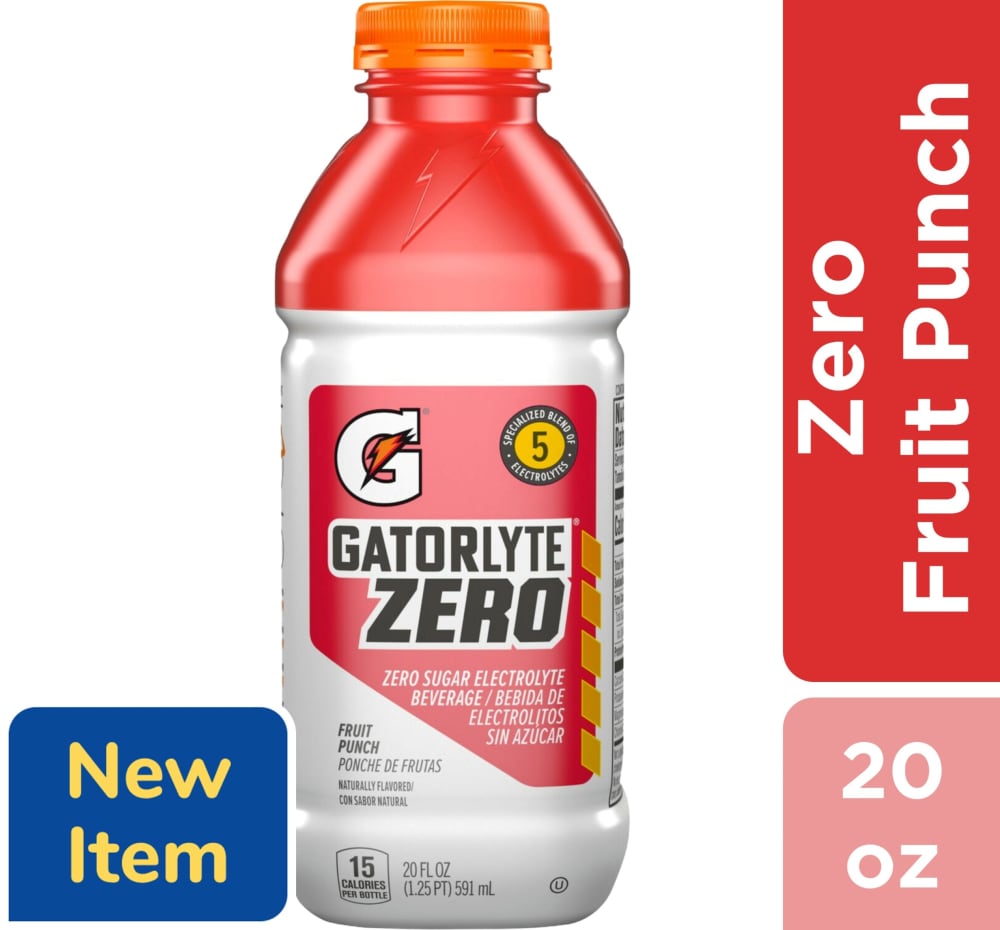 Gatorade® Gatorlyte® Zero Sugar Red Fruit Punch Sports Drink Bottle