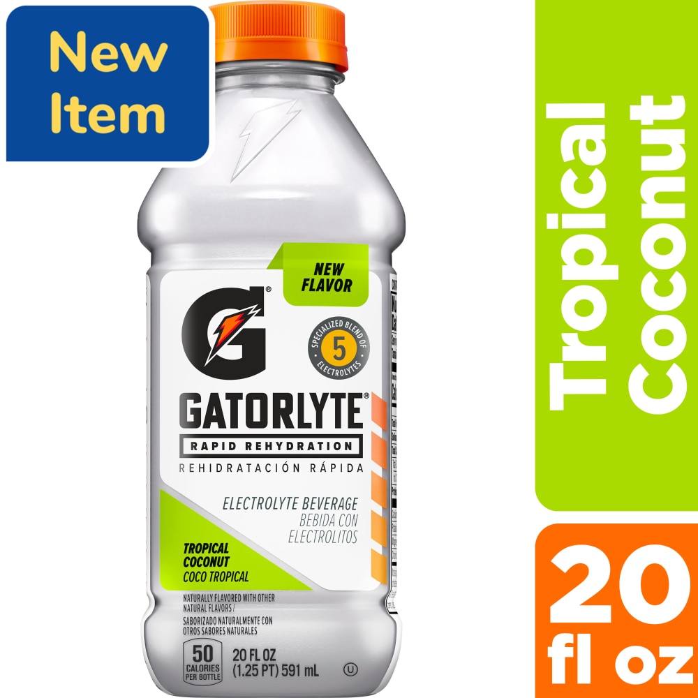 Gatorade® Gatorlyte® Tropical Coconut Sports Drink Bottle