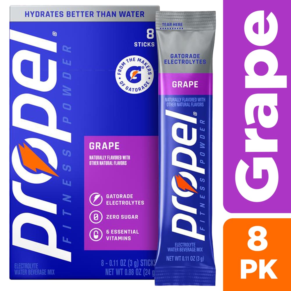 Propel® Zero Sugar Grape Powder Drink Mix Packets