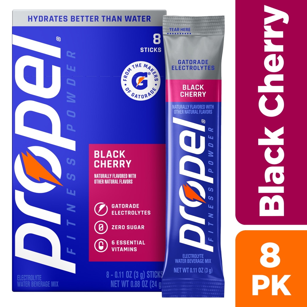 Propel® Zero Sugar Black Cherry Powder Drink Mix Packets