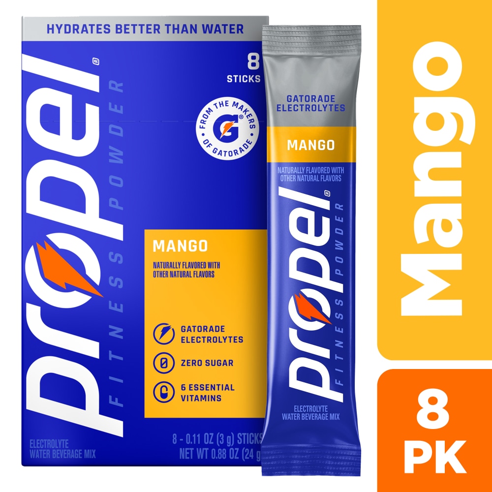 Propel® Zero Sugar Mango Powder Drink Mix Packets