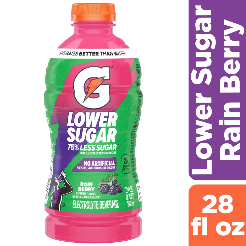Gatorade® Lower Sugar Rain Berry Sports Drink Bottle