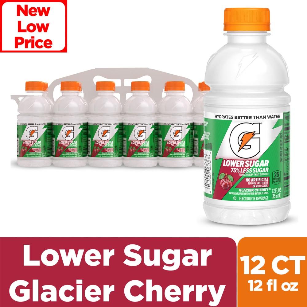 Gatorade® Lower Sugar Glacier Cherry Sports Drink Mini Multipack Bottles