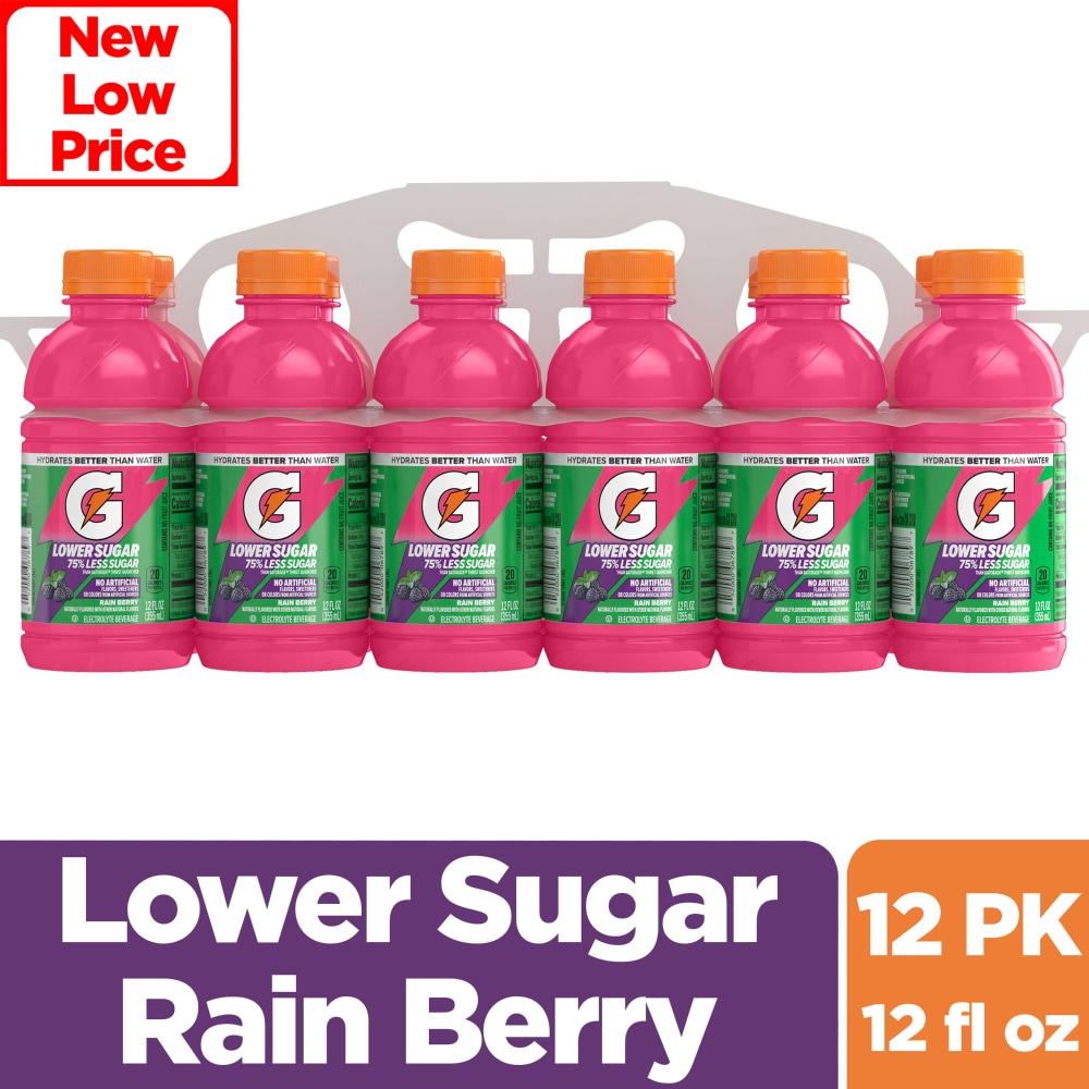 Gatorade® Lower Sugar Rain Berry Sports Drink Mini Multipack Bottles
