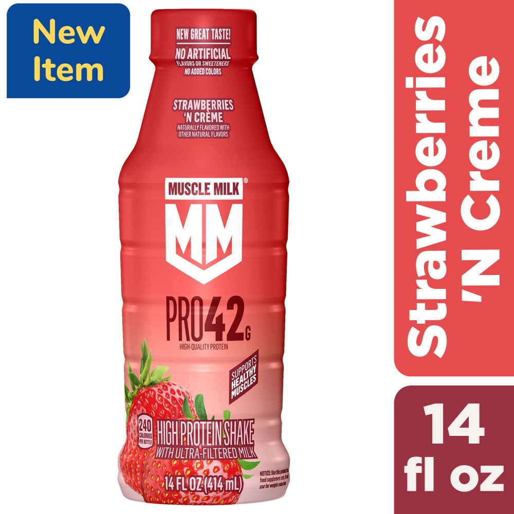 Muscle Milk® Pro Strawberries ‘N Creme High Protein Shake Bottle