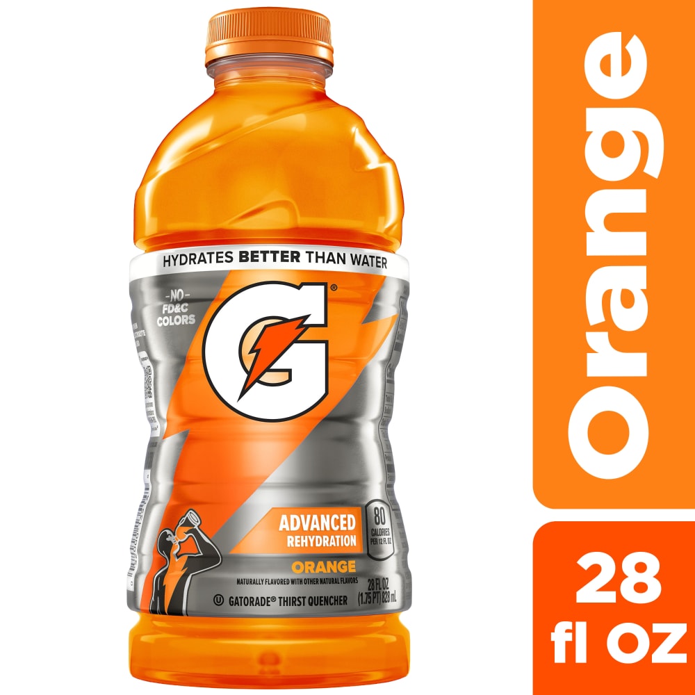 Gatorade Thirst Quencher Orange Sports Drink Bottle