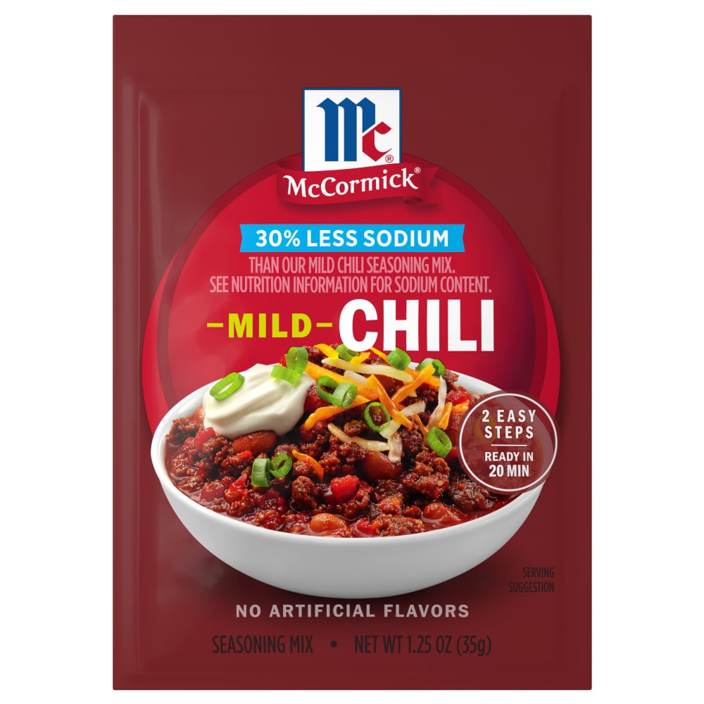 McCormick 30% Less Sodium Chili Mild Seasoning Mix