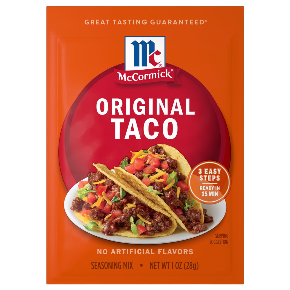 McCormick Original Taco Seasoning Mix, 1.0 oz