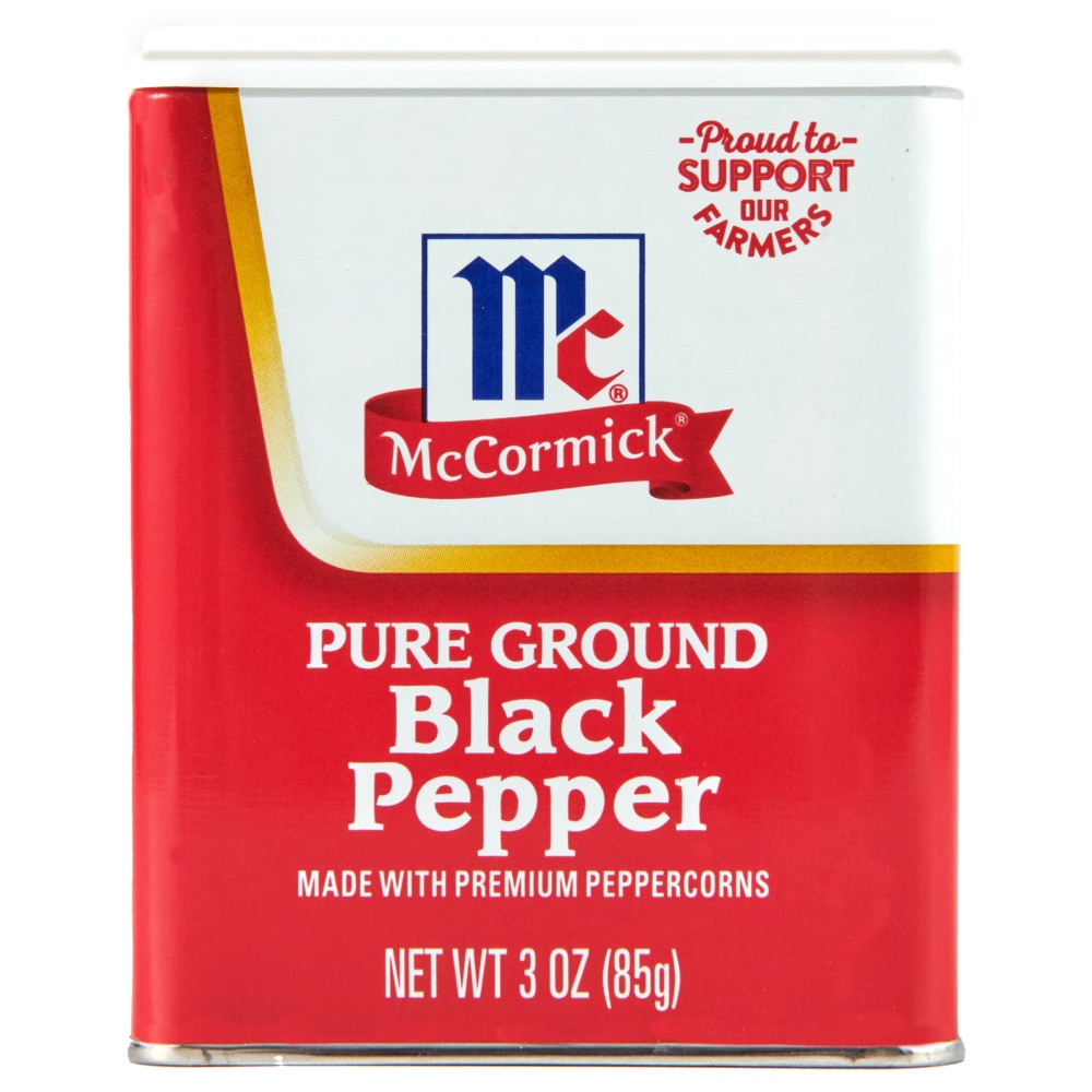 McCormick Pure Ground Black Pepper, 3.0 oz