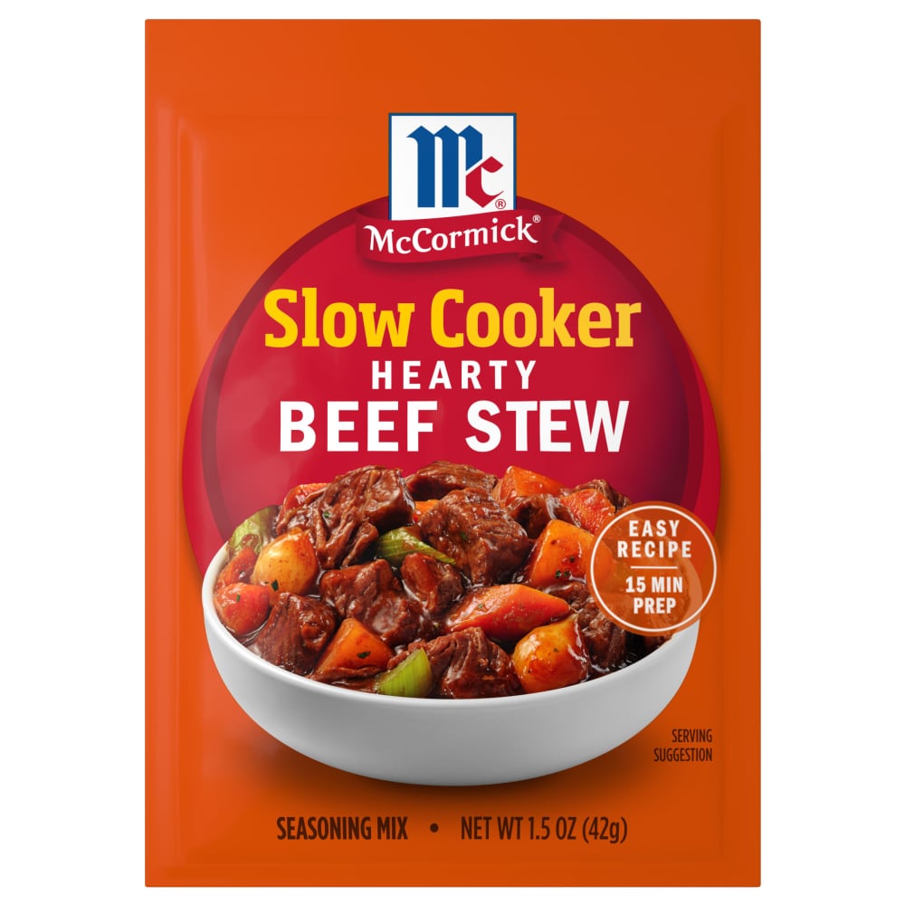 McCormick Slow Cooker Hearty Beef Stew Seasoning Mix, 1.5 oz