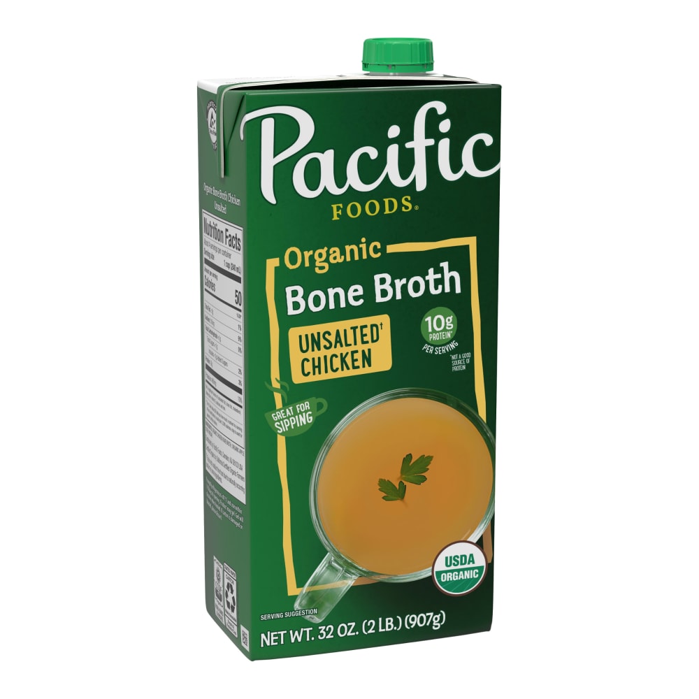Pacific Foods® Organic Unsalted Chicken Bone Broth