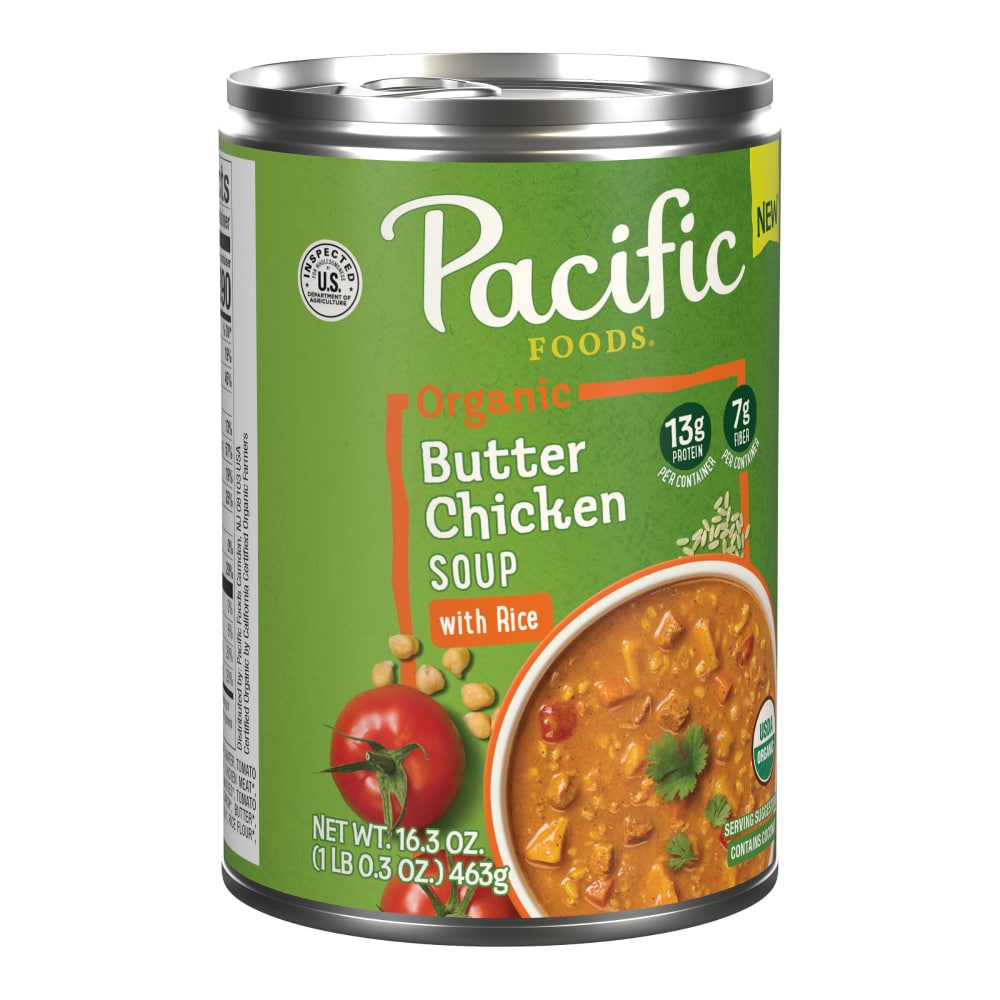 Pacific Foods® Organic Butter Chicken Soup with Rice, 16.3 oz Can