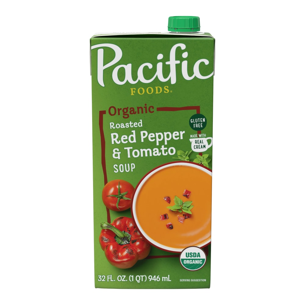 Pacific Foods® Organic Roasted Red Pepper and Tomato Soup, 32 Oz