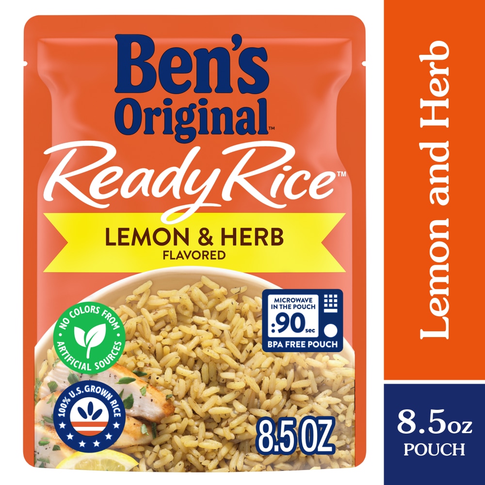 Ben’s Original Ready Rice Lemon and Herb 8.5 Oz Pouch