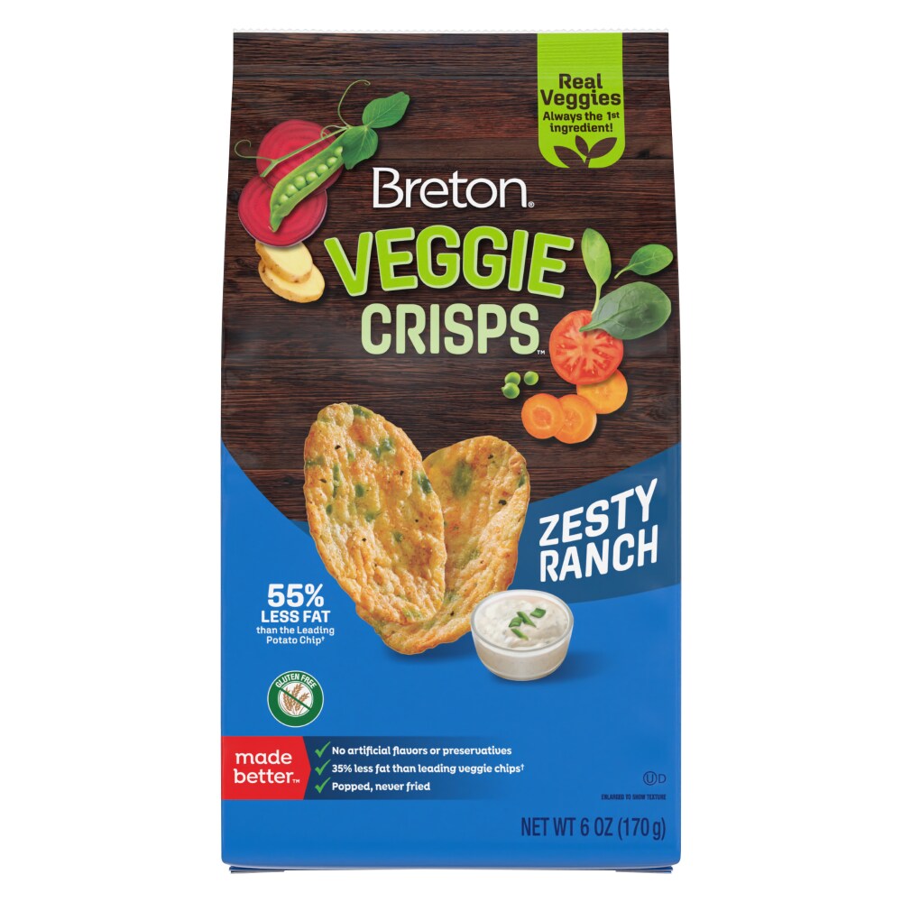 Dare Breton Veggie Crisps™ Zesty Ranch Flavor