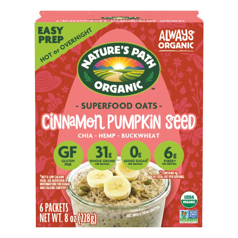Nature’s Path Qi’a Cinnamon Pumpkin Seed Instant Oatmeal