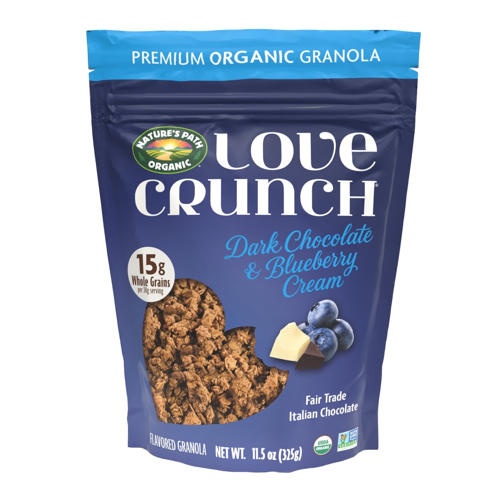 Nature’s Path Love Crunch Dark Chocolate & Blueberry Cream Granola