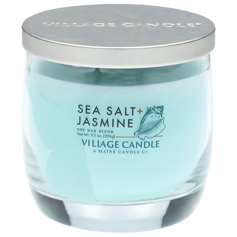 Village Candle Sea Salt + Jasmine Wild Light Jar Candle