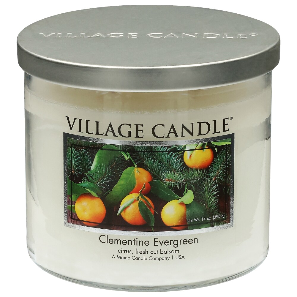 Village Candle Clementine Evergreen Candle