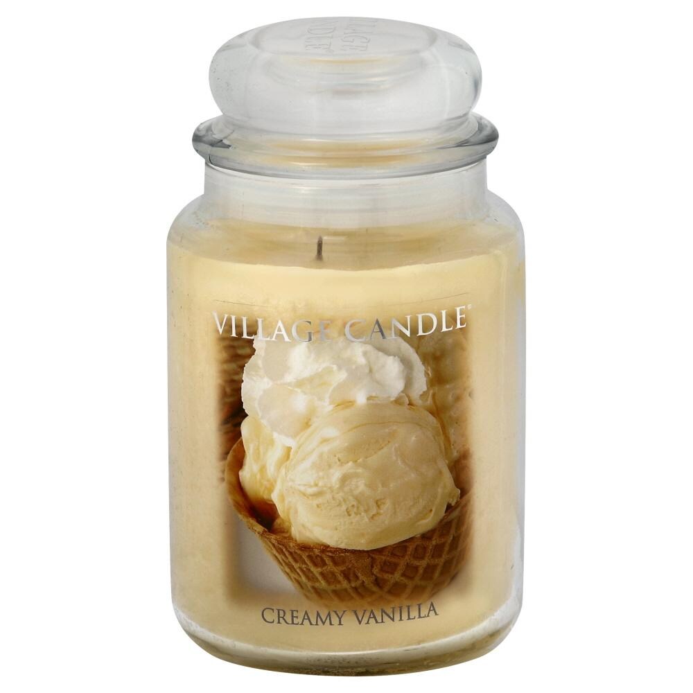 Village Candle Creamy Vanilla Scented Jar Candle