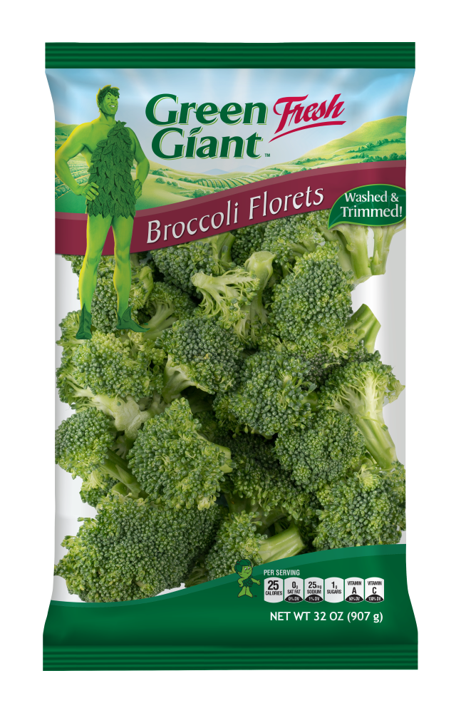 Washed and Trimmed Broccoli Florets