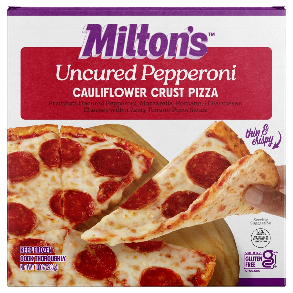 Milton’s Craft Bakers® Uncured Pepperoni Cauliflower Crust Frozen Pizza