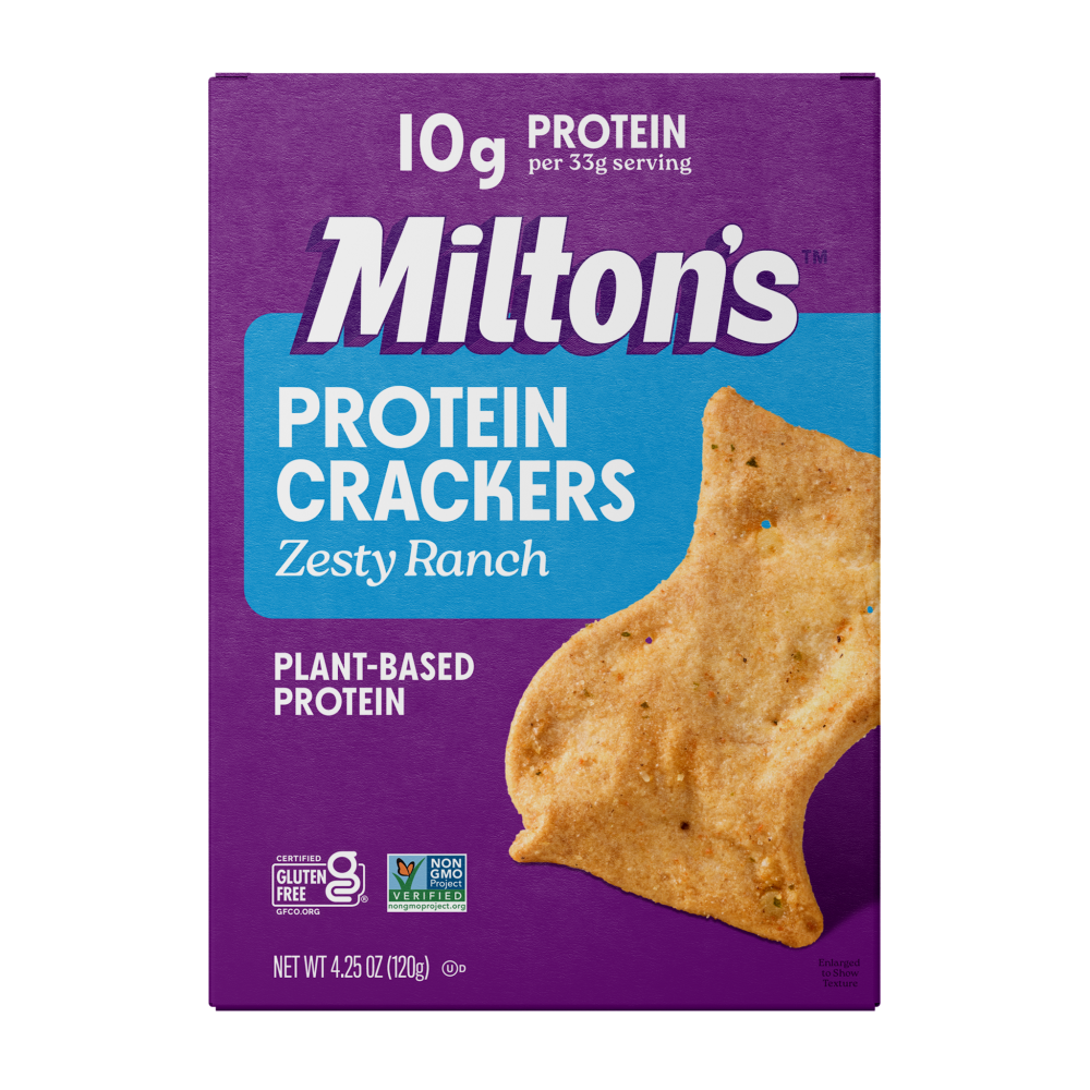 Milton’s™ Zesty Ranch Plant-Based Protein Crackers