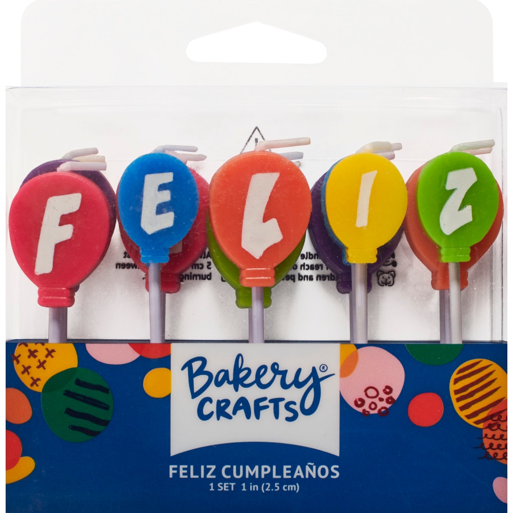 DecoPac Bakery Crafts® Feliz Cumpleanos Balloon Candles
