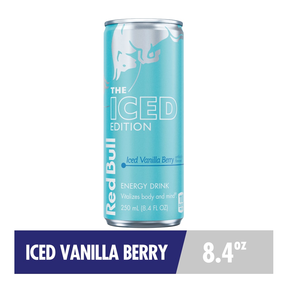 Red Bull Iced Edition Energy Drink Iced Vanilla Berry Can
