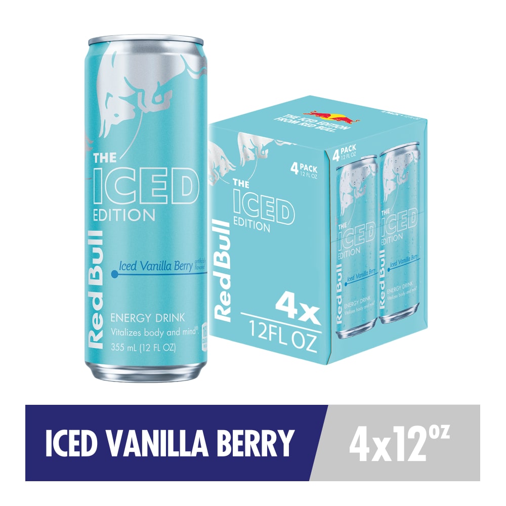 Red Bull Iced Edition Iced Vanilla Berry Energy Drink Multipack Cans