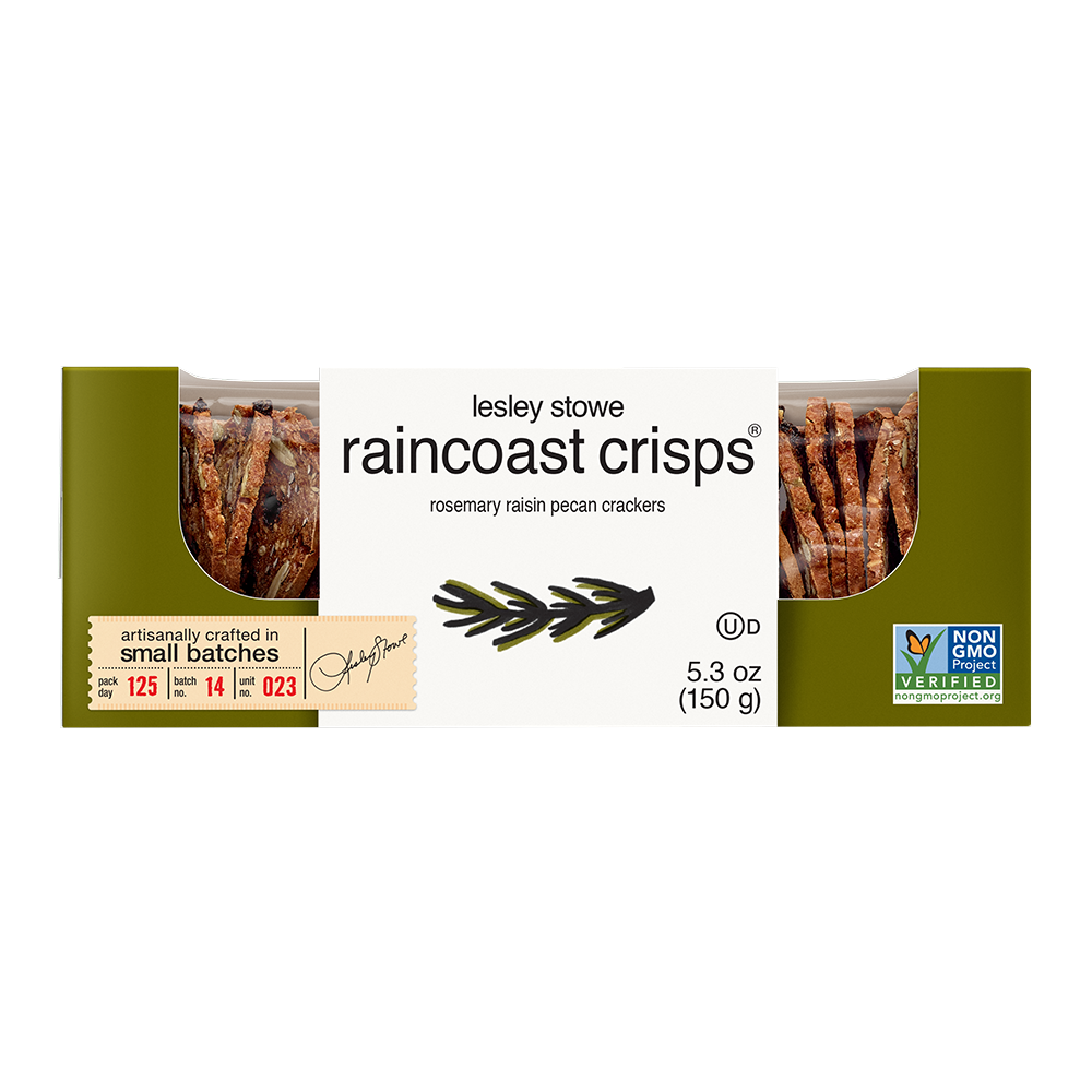 Lesley Stowe Raincoast Crisps® Rosemary Raisin Pecan Crackers