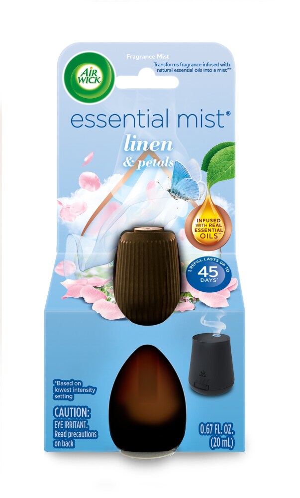 Air Wick® Essential Mist Refill, Cordless Essential Oils™ Diffuser, Linen & Petals