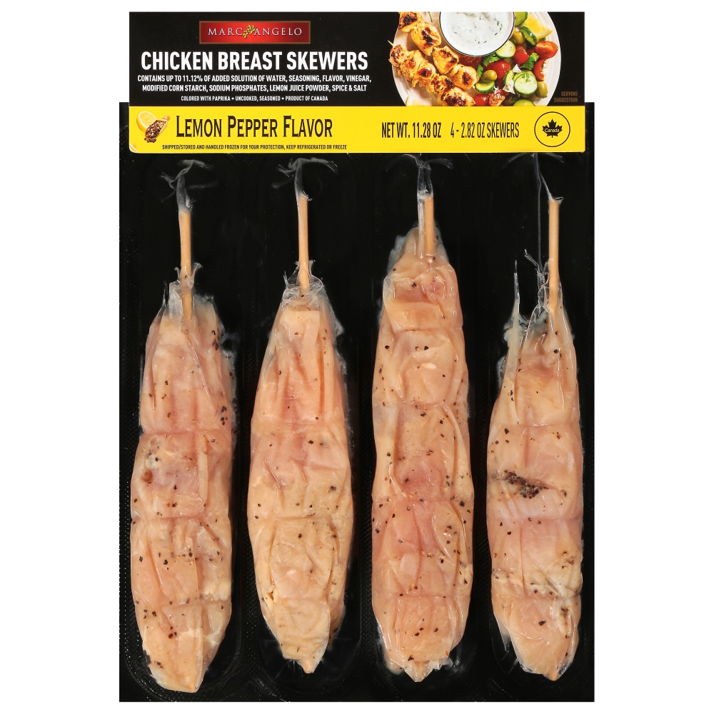 Marcangelo Chicken Breast Lemon Pepper Skewers