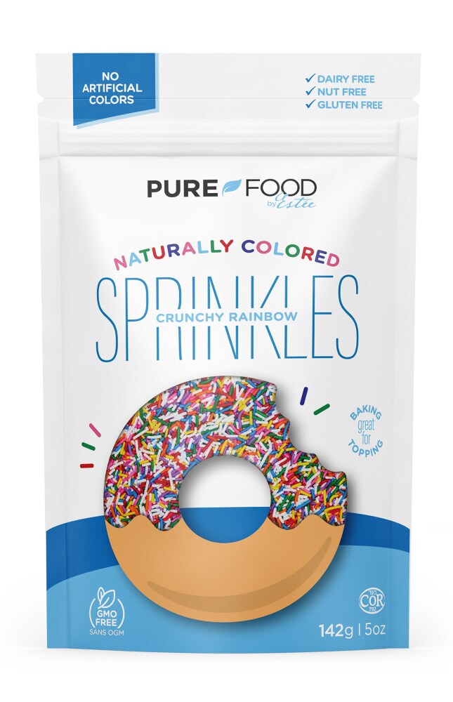 Pure Food by Estee Gluten Free Naturally Colored Rainbow Sprinkles