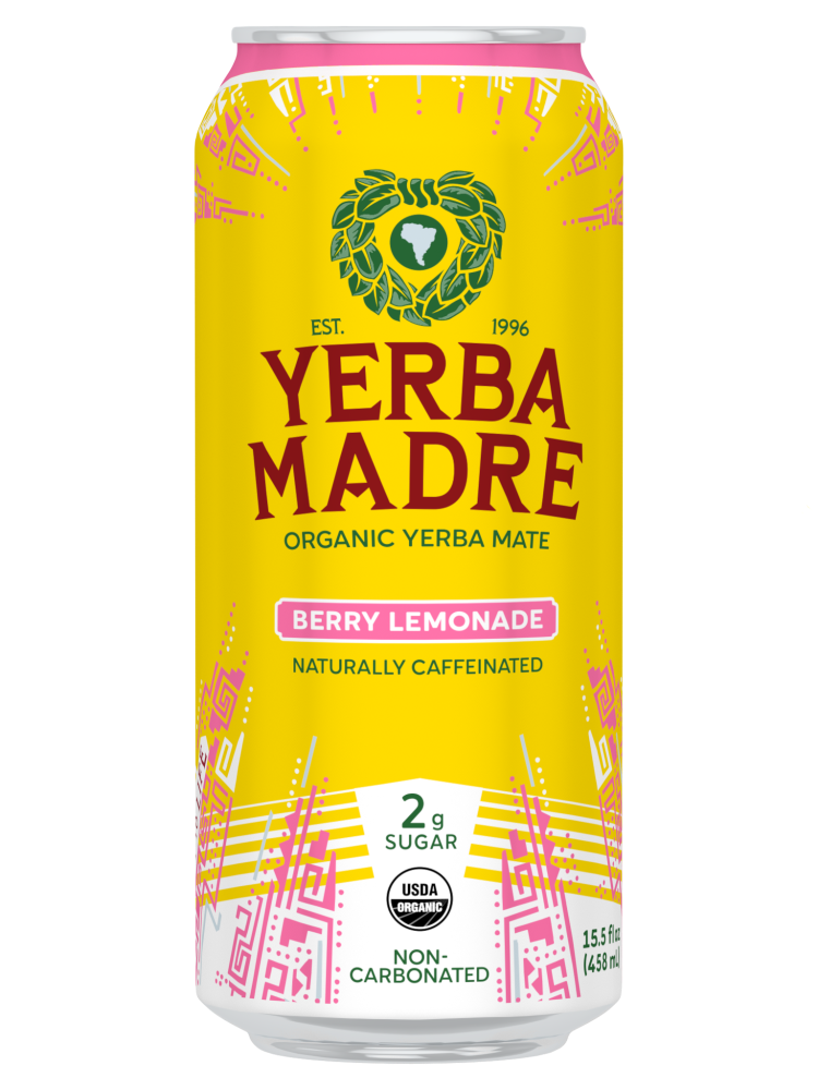 Yerba Madre Organic Berry Lemonade Energy Drink