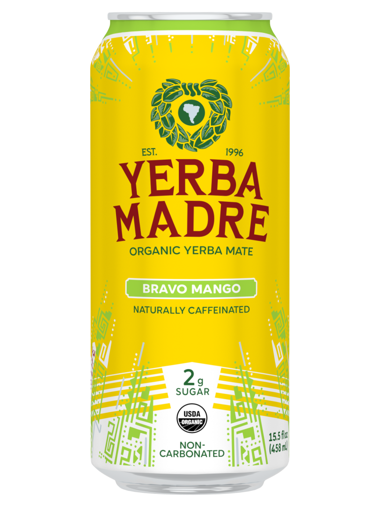 Yerba Madre Organic Yerba Mate Energy Drink Single Can – Bravo Mango