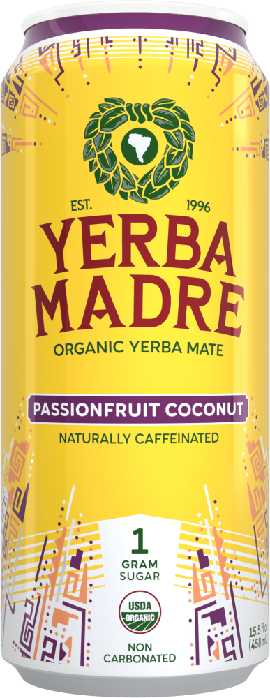 Yerba Madre Organic Yerba Mate Can – Passionfruit Coconut